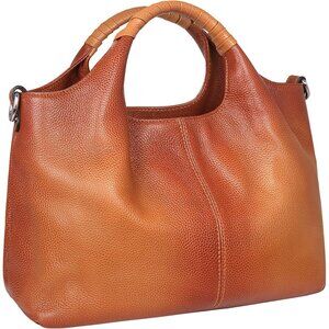 Elegant Genuine Leather Crossbody Bag – Spacious Women’s Handbag for Everyday